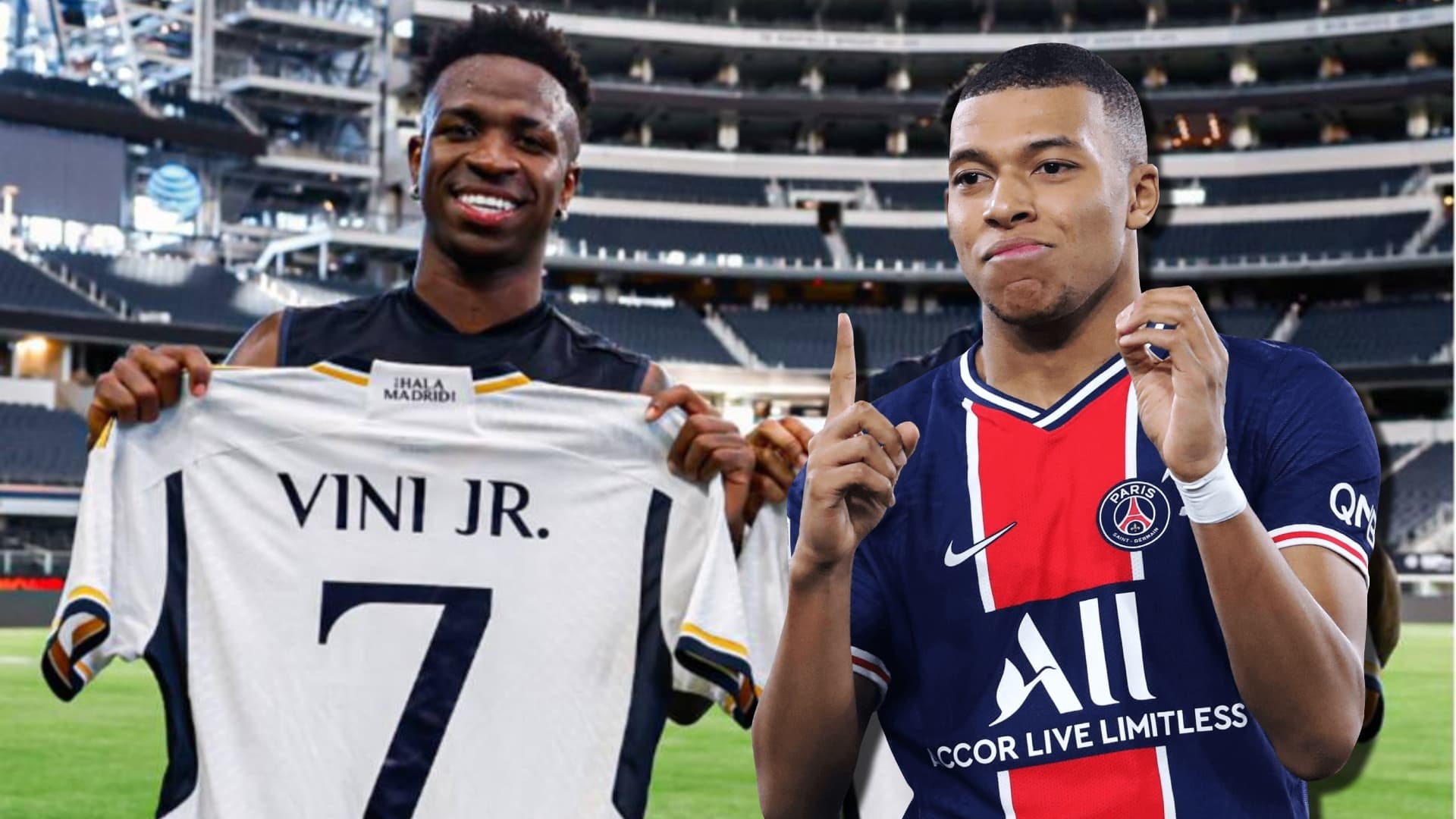 ¿Le quitará la 7 a Vinicius? El número que le espera a Mbappé en el Real Madrid