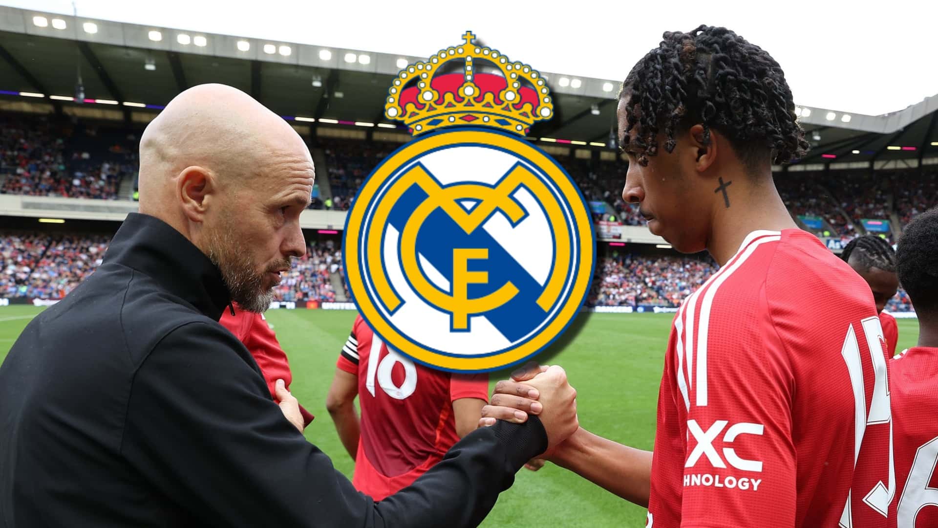 Leny Yoro en el Manchester United / Foto: Manchester United