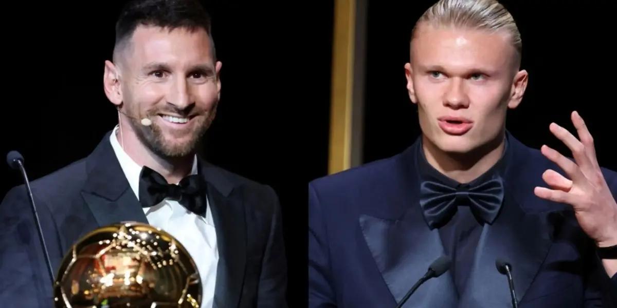 Leo Messi le ganó el Balón de Oro a Haaland, aunque lo ganó todo con el Manchester City