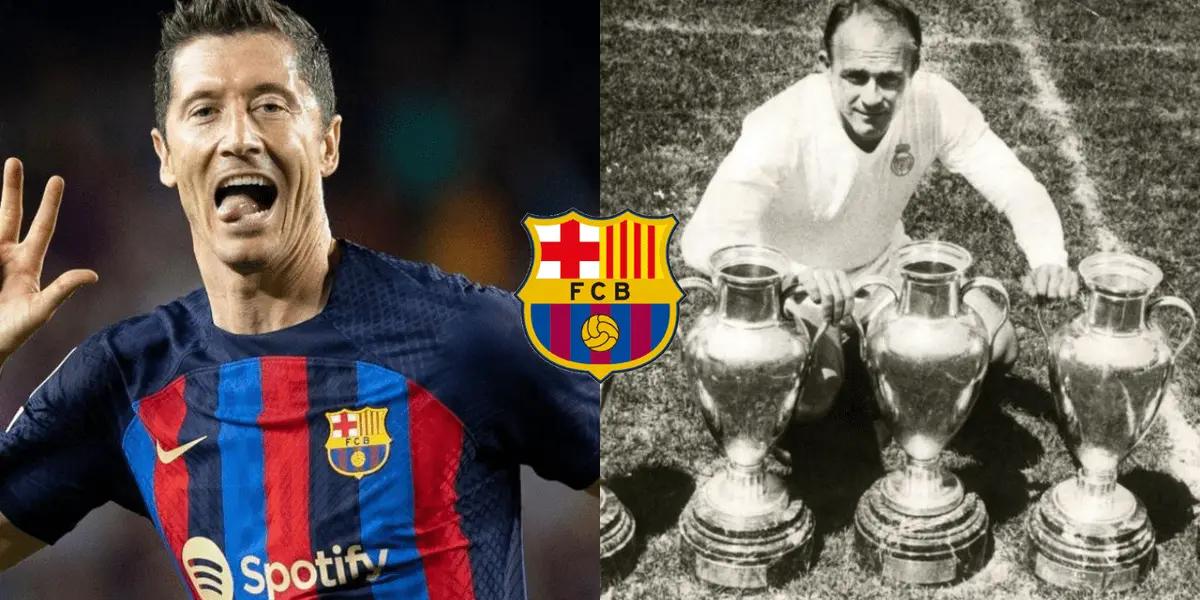 Lewandowski alcanzó un récord histórico de Alfredo Di Stéfano.