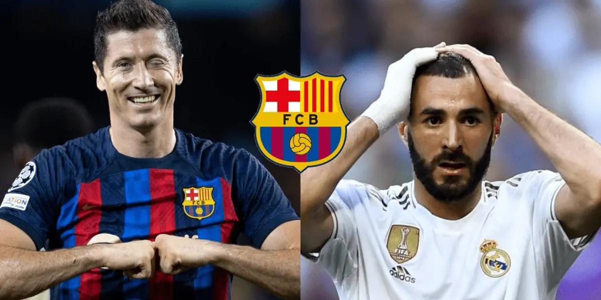 Lewandowski marca un hito en la historia de la Champions que Benzema nunca podrá igualar.