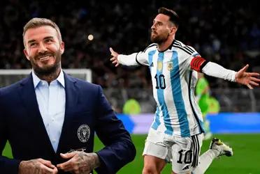 Lionel Messi alcanzó a David Beckham con una marca pero Inter Miami no dudó en agasajarlo con un recado