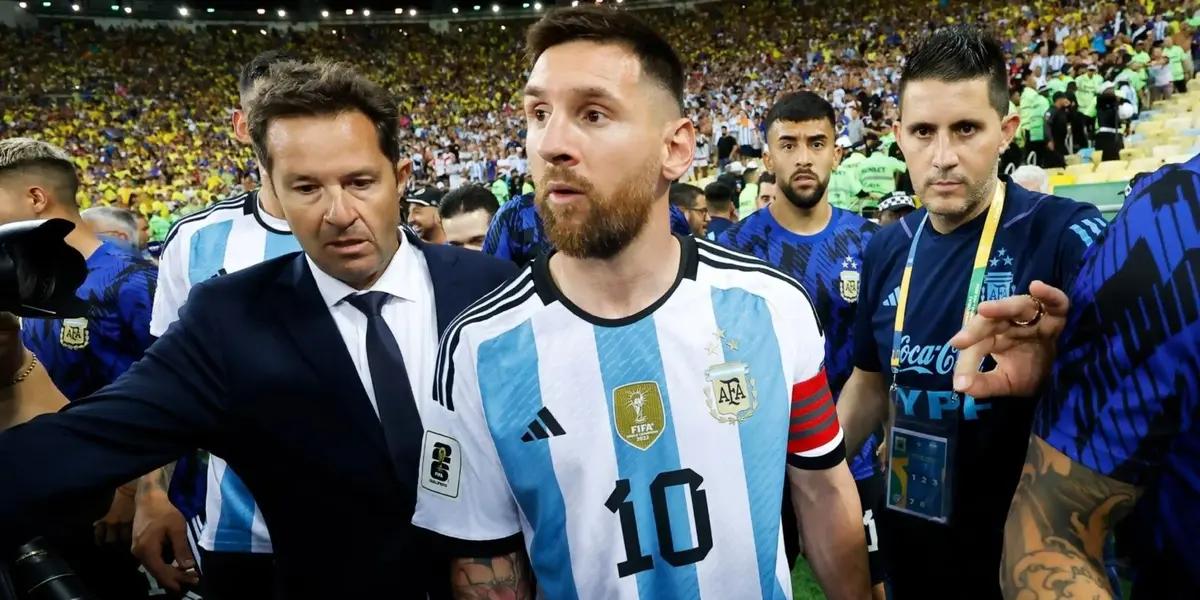 Lionel Messi casi no juega con la Selección de Argentina ante Brasil y mira lo que provocó toda la pelea en las tribunas