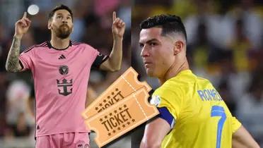 Lionel Messi de Inter Miami y Cristiano Ronaldo de Al-Nassr