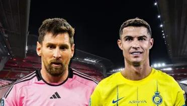 Lionel Messi en el Inter Miami con Cristiano Ronaldo en el Al-Nassr