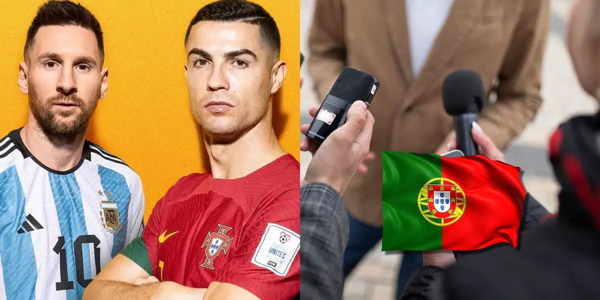 Lionel Messi es admirado y respetado en el mundo entero incluso Portugal donde le dedicaron un imponente gesto