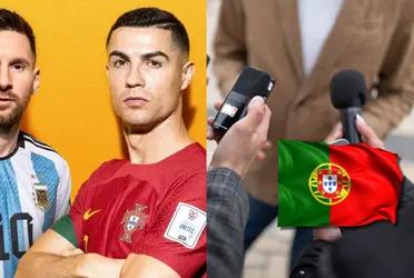 Lionel Messi es admirado y respetado en el mundo entero incluso Portugal donde le dedicaron un imponente gesto