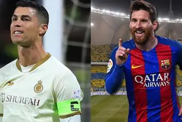 Lionel Messi es más idolatrado que Cristiano Ronaldo en Arabia y mira su reacción cuando se lo hicieron sentir en el estadio