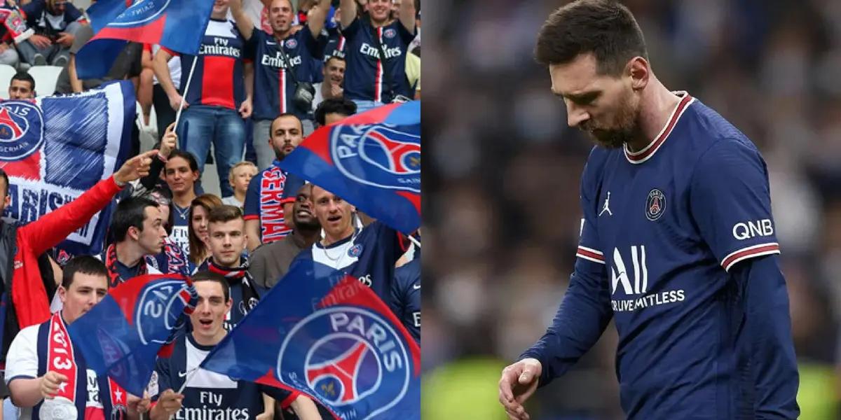 Lionel Messi está atravesando su peor momento en PSG y la historia sumó un nuevo capítulo de la afición en contra del argentino