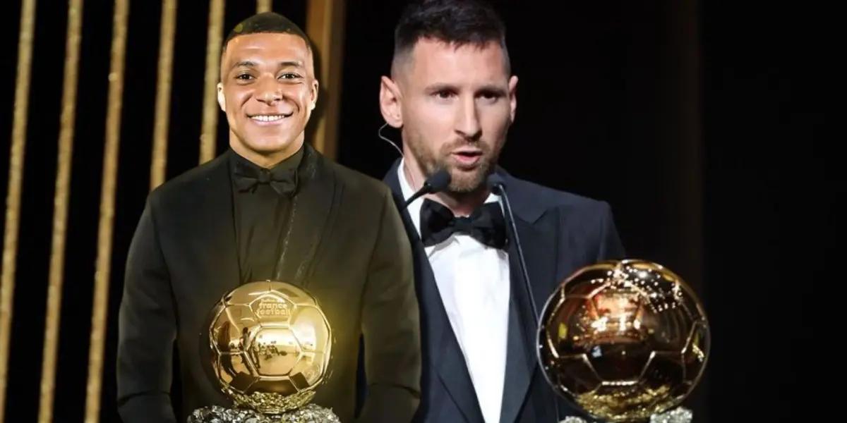 Lionel Messi ganó su octavo Balón de Oro y le lanzó un palo a Mbappé en su intervención, algo que no se pasó por alto