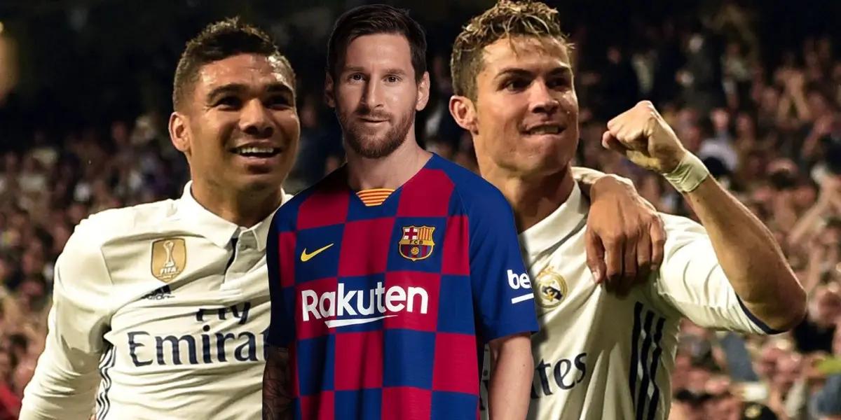 Lionel Messi ganó varios partidos al Real Madrid, con Casemiro incluido, y ahora esto dijo el brasileño