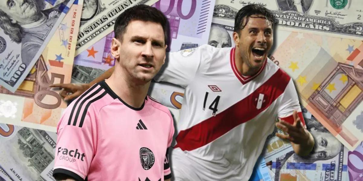 Lionel Messi ha hecho millones en esta tiempo como jugador y estrella, mira la diferencia con Claudio Pizarro
