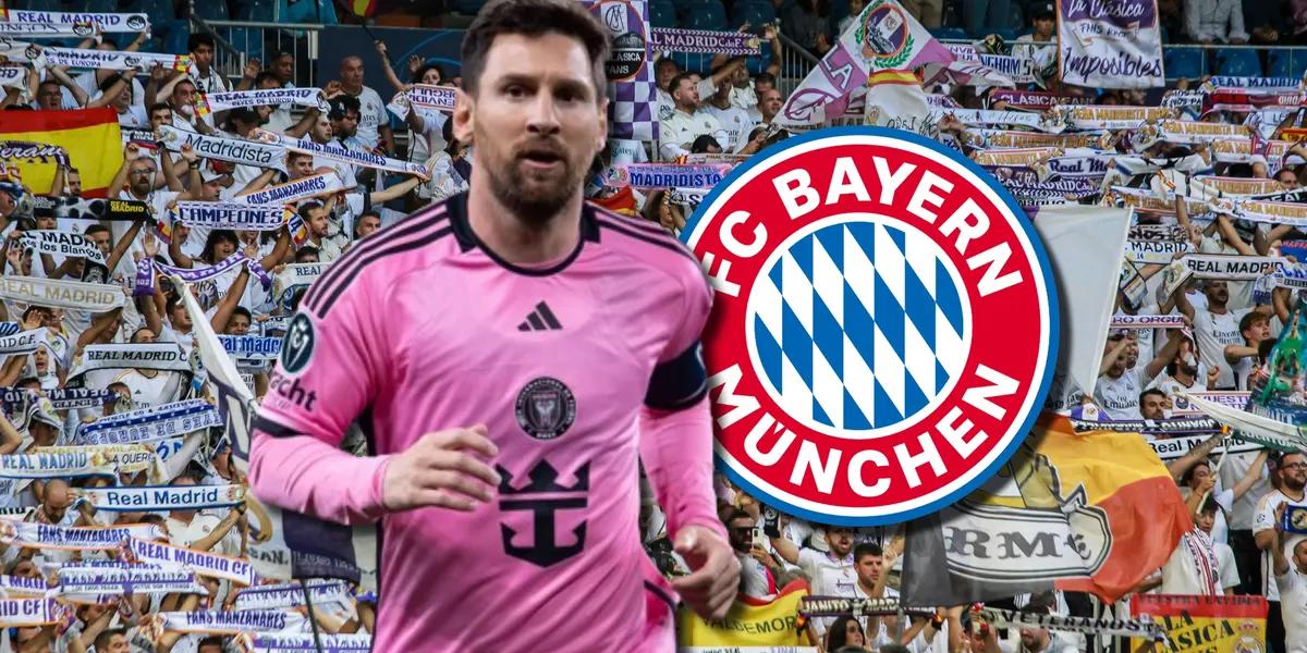 Lionel Messi, jugador del Inter Miami, e hinchas del Real Madrid