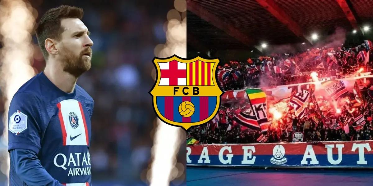 Lionel Messi marcó el gol del campeonato y ni así logró contentar a los hinchas de PSG que lo recibieron de esta manera