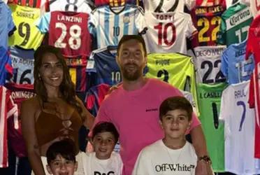 Lionel Messi pasó año nuevo en Rosario y tuvo un regalo inesperado que lució para recibir el 2024