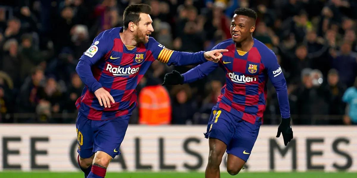 Lionel Messi pidió por su salida pero Ansu Fati quiere demostrar de esta manera que puede jugar en FC Barcelona