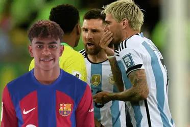 Lionel Messi se fue contra Rodrygo en partido de Eliminatorias, mientras tanto esto hizo Lamine Yamal