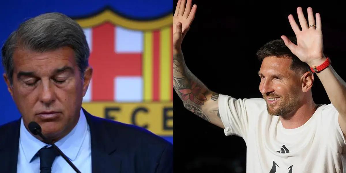 Lionel Messi no se quedó de brazos cruzados y le respondió a Joan Laporta