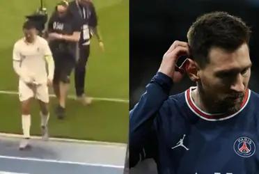 Lionel Messi sigue siendo hostigado por los hinchas de PSG quienes cantaron por Cristiano Ronaldo y provocaron una reacción en el argentino