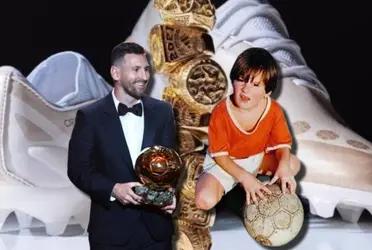 Lionel Messi tiene un nuevo modelo de zapatos, en honor a los ocho Balones de Oro que tiene