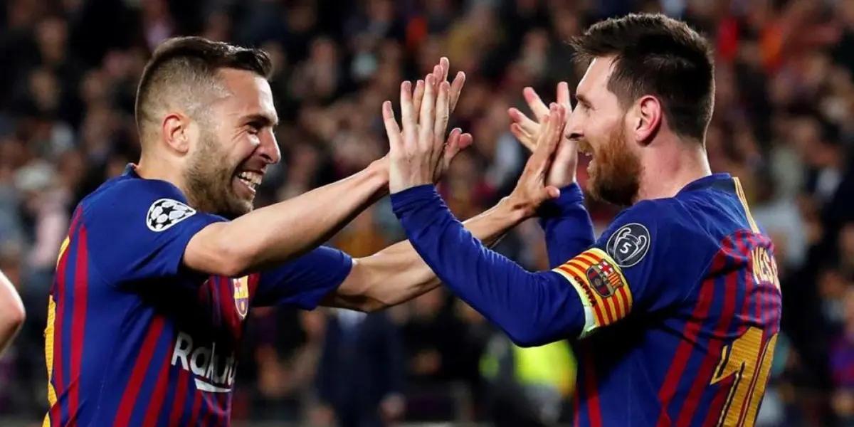 Lionel Messi tomó de esta manera el anuncio de Jordi Alba de salir de FC Barcelona