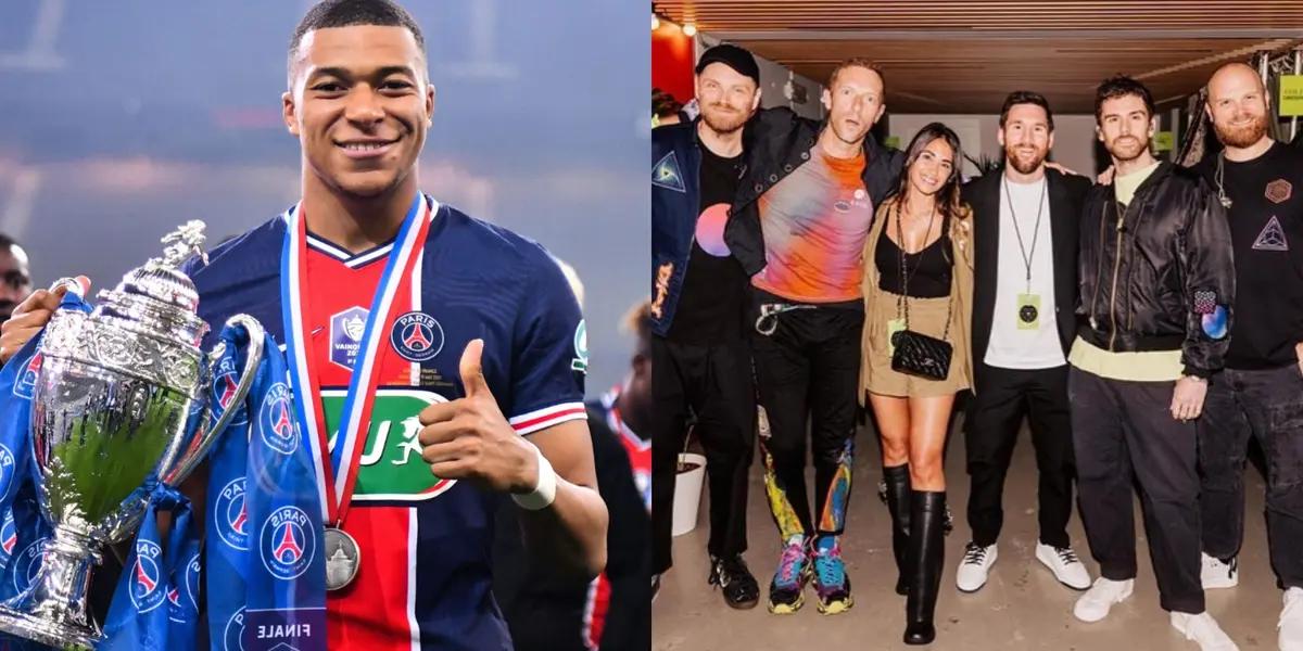 Lionel Messi tomó una decisión en los festejos de PSG y así lo vio Kylian Mbappé