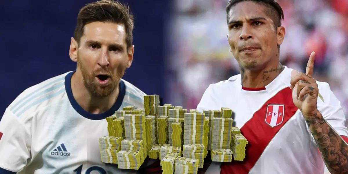 Lionel Messi y Paolo Guerrero