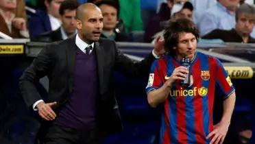 Lionel Messi y Pep Guardiola / Foto: Infobae