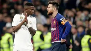 Lionel Messi y Vinicius / Foto: DEPOR