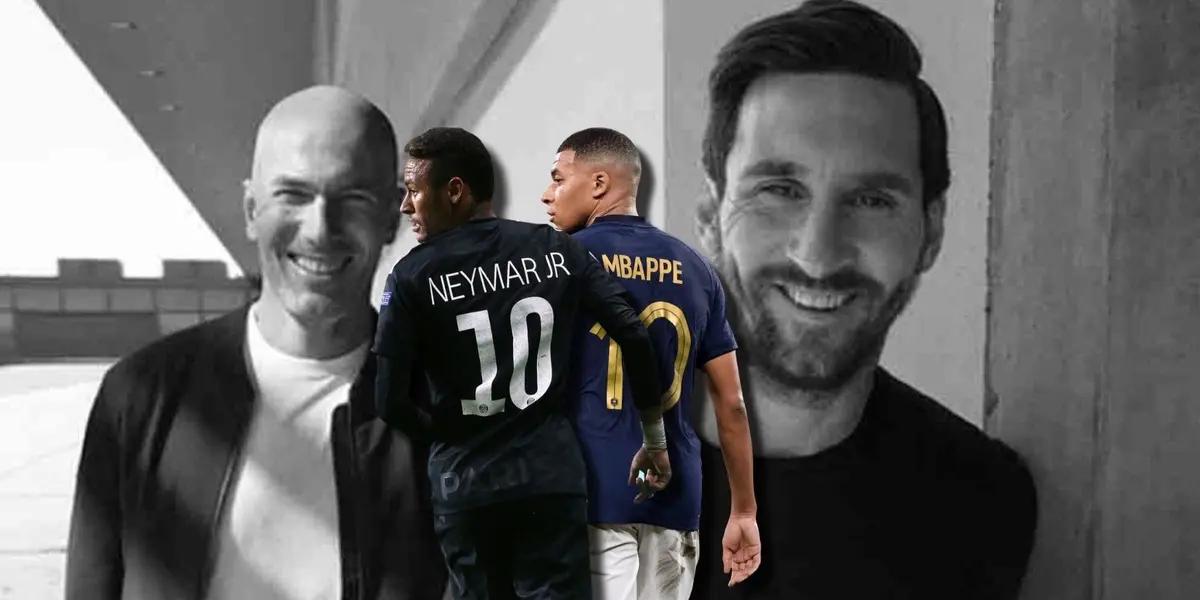 Lionel Messi y Zinedine Zidane lanzaron un dardo fuerte para los nuevos 10 mundiales, Neymar y Mbappé, que lo portan en su dorsal