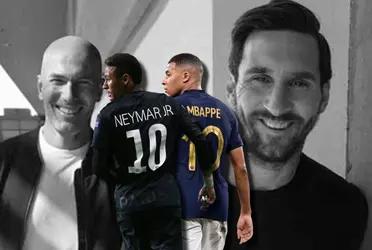Lionel Messi y Zinedine Zidane lanzaron un dardo fuerte para los nuevos 10 mundiales, Neymar y Mbappé, que lo portan en su dorsal