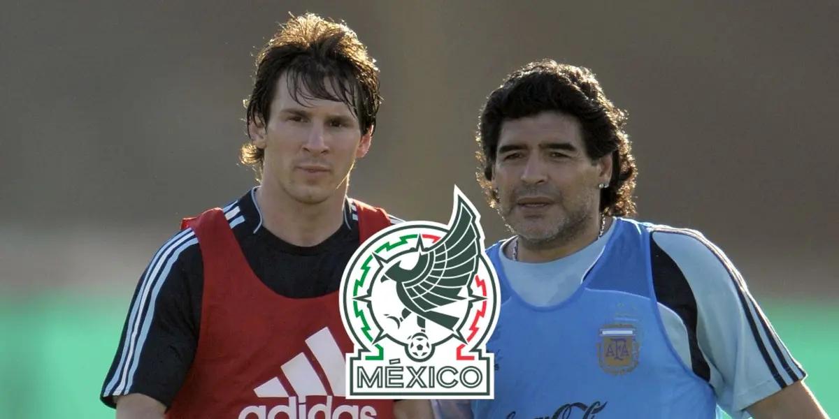 Lionel posteó una foto de Diego en sus historias de Instagram.