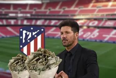 Llegó gratis a Atlético, fracasó y ahora le dejaría 25 millones a Simeone tras irse