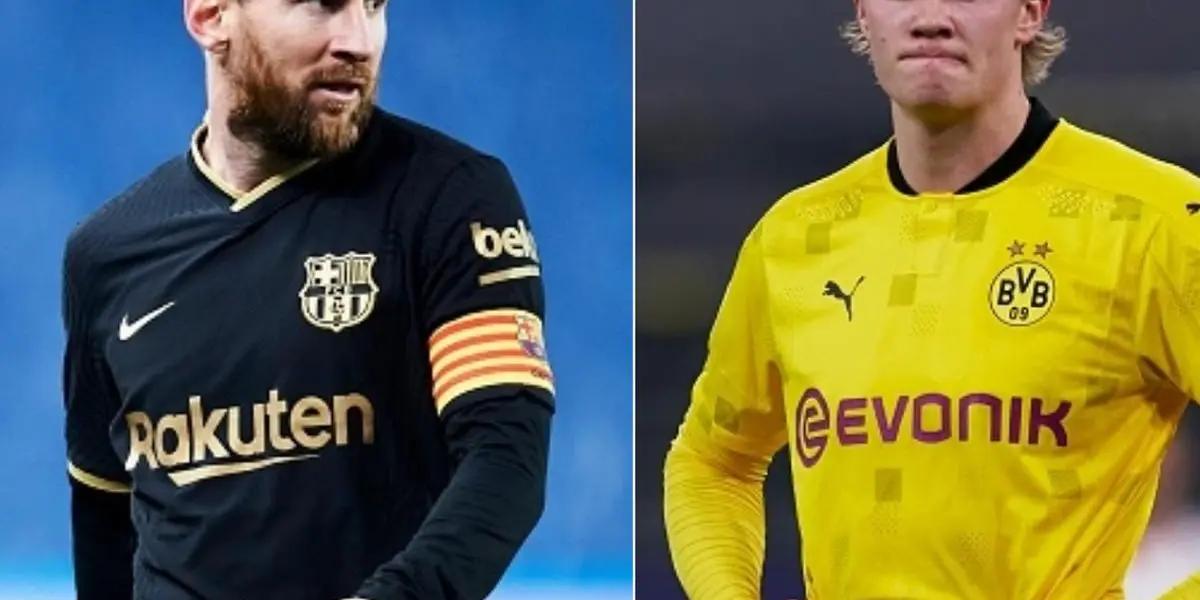Lo haría para jugar junto a Lionel Messi y Erling Haaland, ante una posible contratación del noruego.