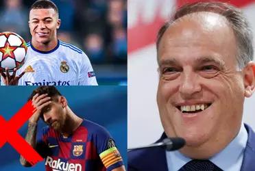 Lo que hizo Javier Tebas y enfureció al FC Barcelona