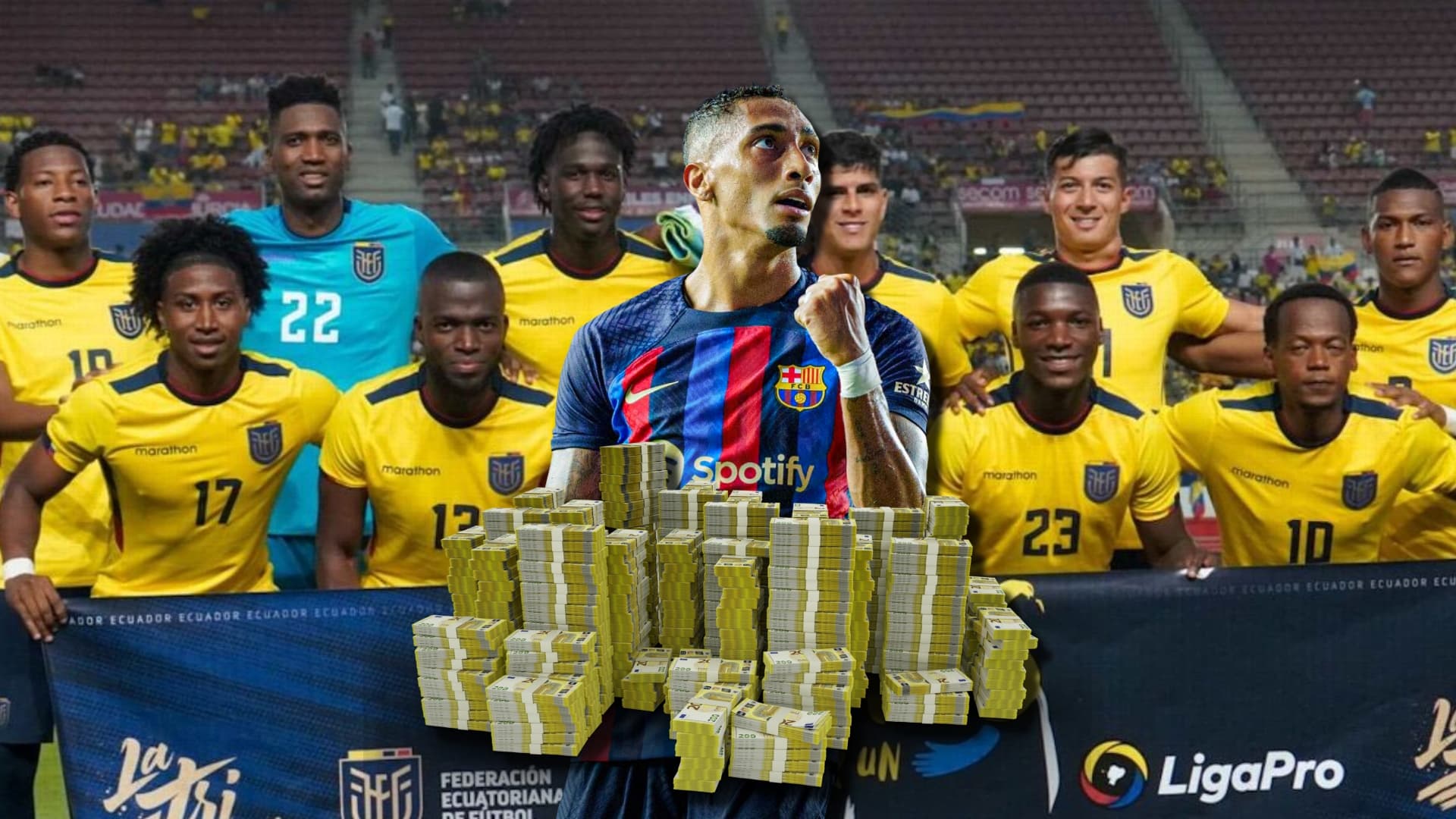 Los 3 ecuatorianos que podría fichar el Barça con la venta de Raphinha