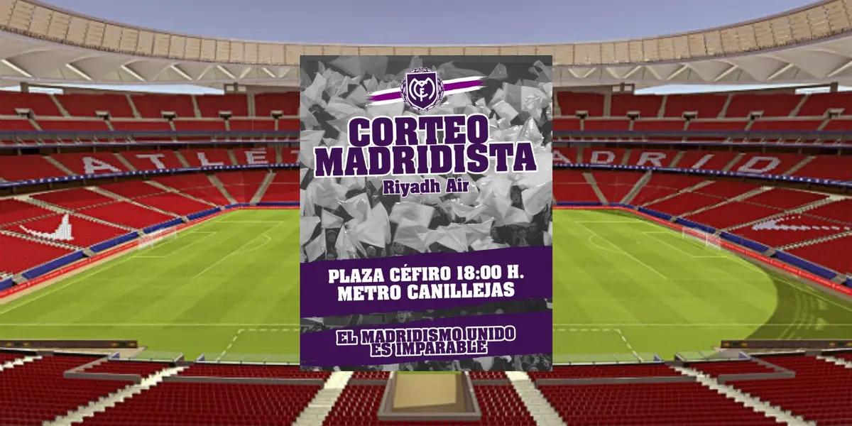 Los aficionados del Real Madrid han quedado todos en una plaza de Canillejas para hacer un corteo previo