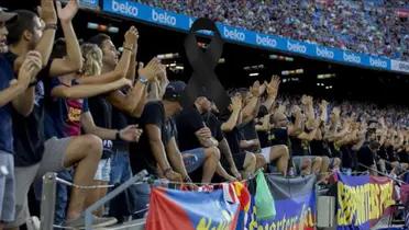 Los aficionados empezaron un aplauso enternecedor hacia el doctor del club