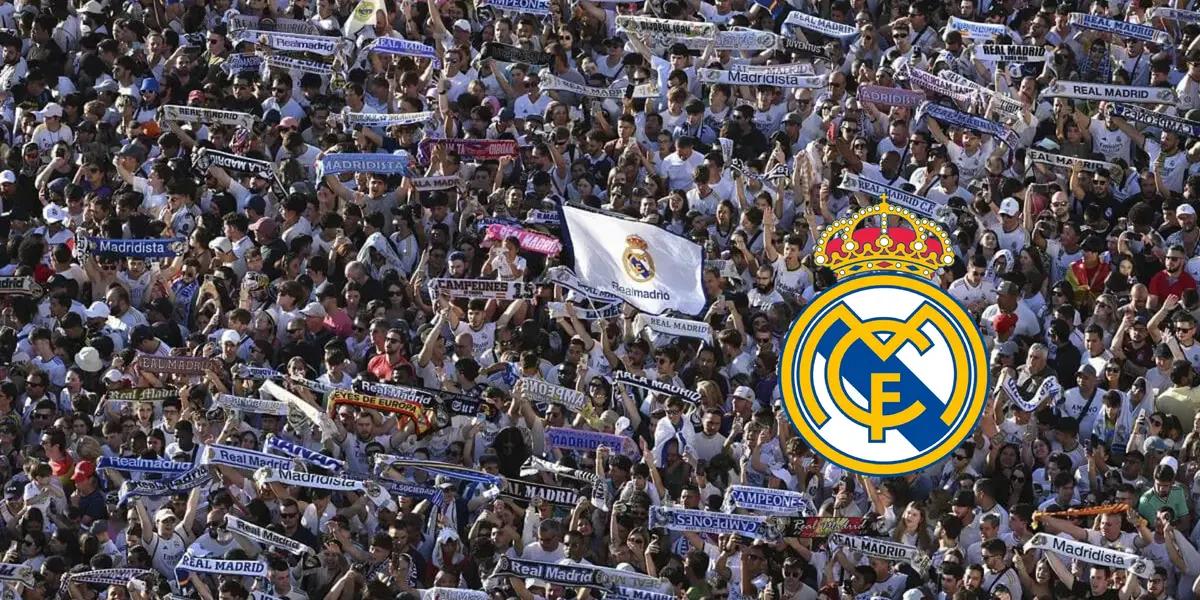 Los aficionados madridistas han realizado una nueva composición contra el máximo rival