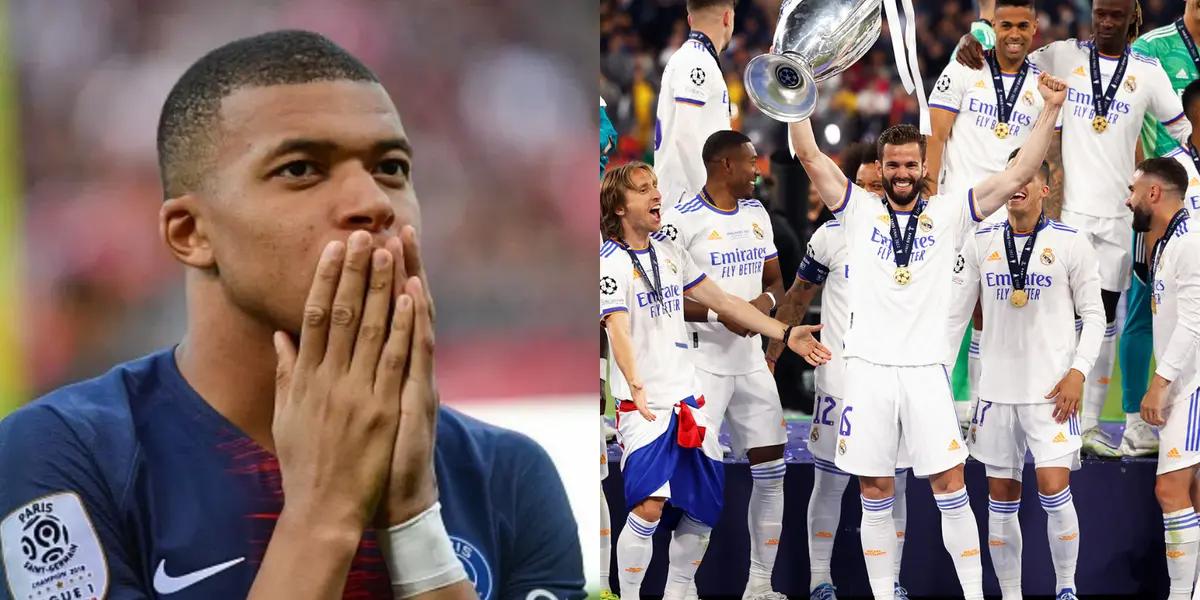 Los aficionados merengues no se olvidaron de Mbappé, quien rechazó la oferta del Real Madrid y seguirá en el PSG hasta 2025