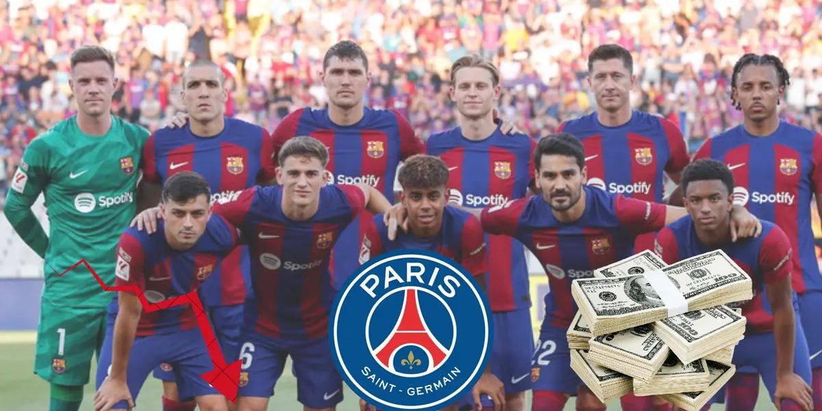 Los Blaugranas atraviesan una dura crisis financiera y los gigantes de Europa se aprovechan de esta situación