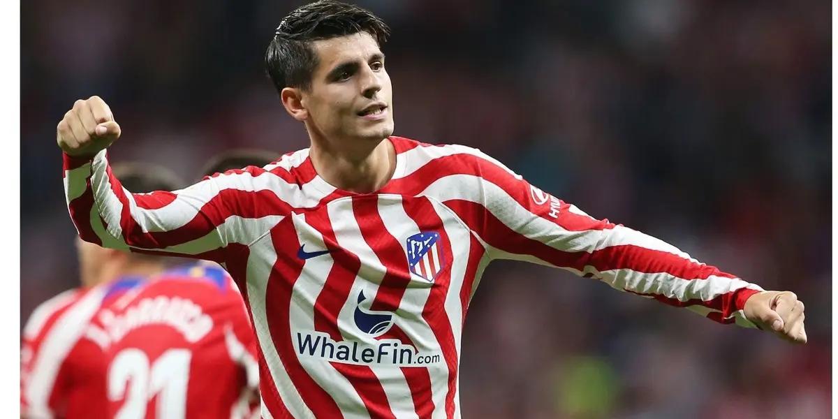 Los Colchoneros ampliaron la ventaja en la última jugada del primer tiempo gracias al tanto de Álvaro Morata