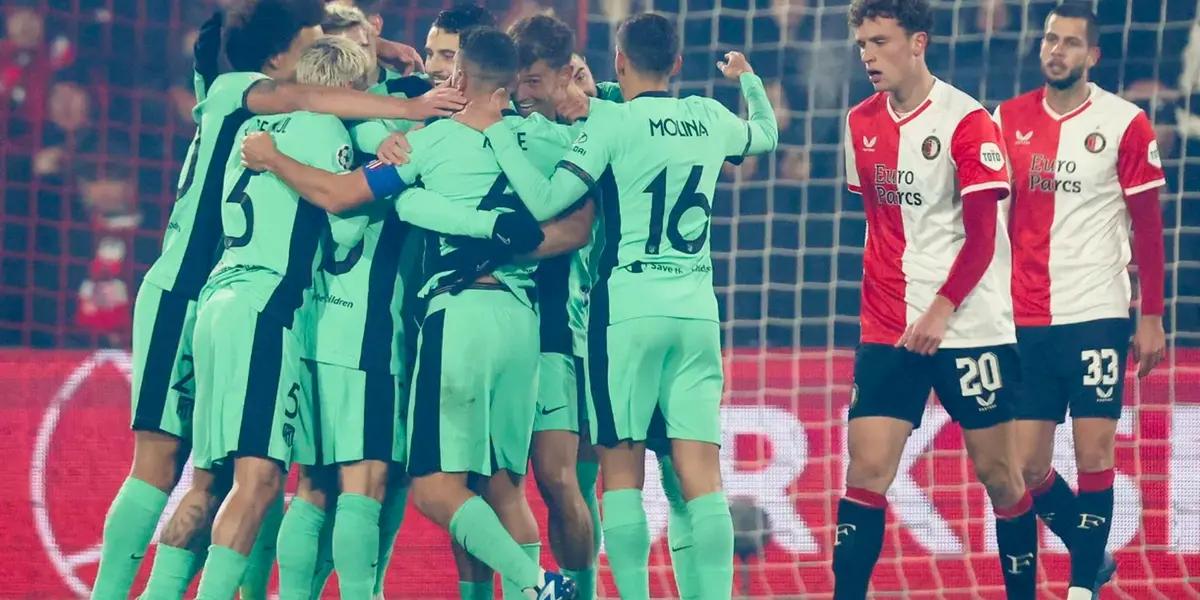 Los Colchoneros reciben al Feyenoord de los Países Bajos en el Cívitas Metropolitano con la mente puesta en conseguir un triunfo que los acomode en la zona