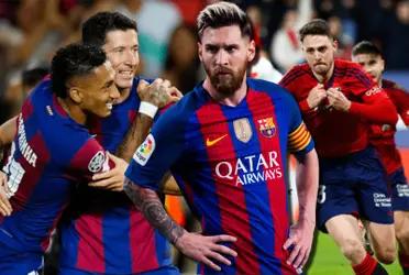 Los hinchas de Arabia que fueron a ver FC Barcelona ante Osasuna no se olvidaron de Lionel Messi