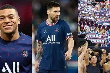 Los hinchas de PSG dieron su veredicto una vez más con las muestras bien distintas para Lionel Messi y Kylian Mbappé.