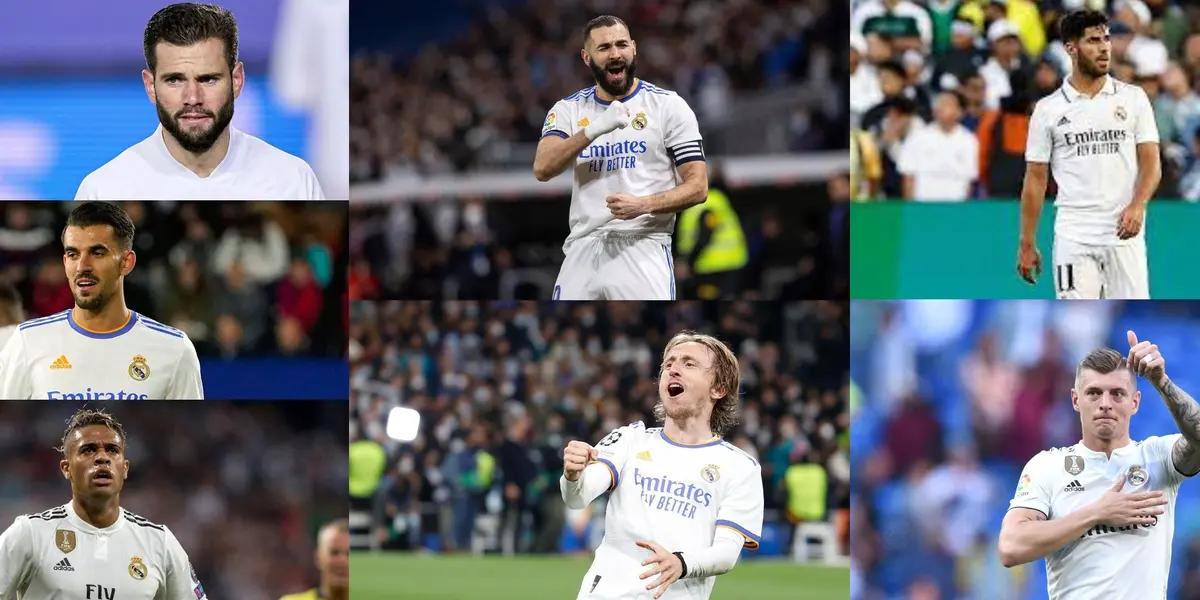 Los jugadores que podrían irse libres del Madrid en Junio