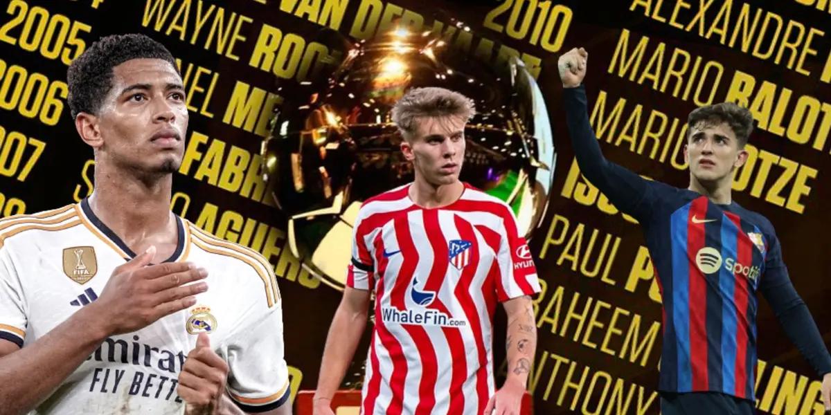 Los Merengues y Culés encabezan la lista para el mejor jugador sub-21 del mundo.