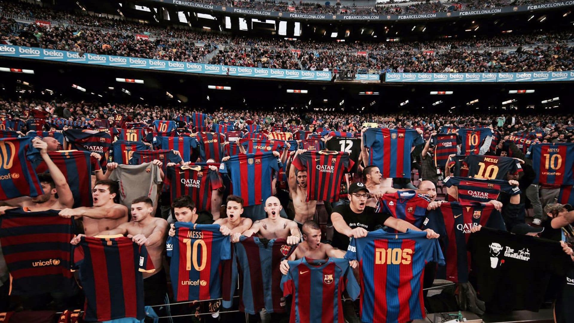 Los simpatizantes blaugranas cantaron una canción argentina y se ilusionan con al vuelta de Messi.