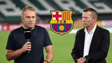 Lothar Matthäus - Hansi Flick (Foto: FC Barcelona)