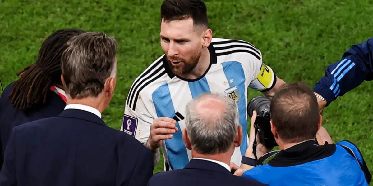Louis Van Gaal aseguró que el Mundial estaba arreglado para Lionel Messi, pero no lo apoyan ni los suyos